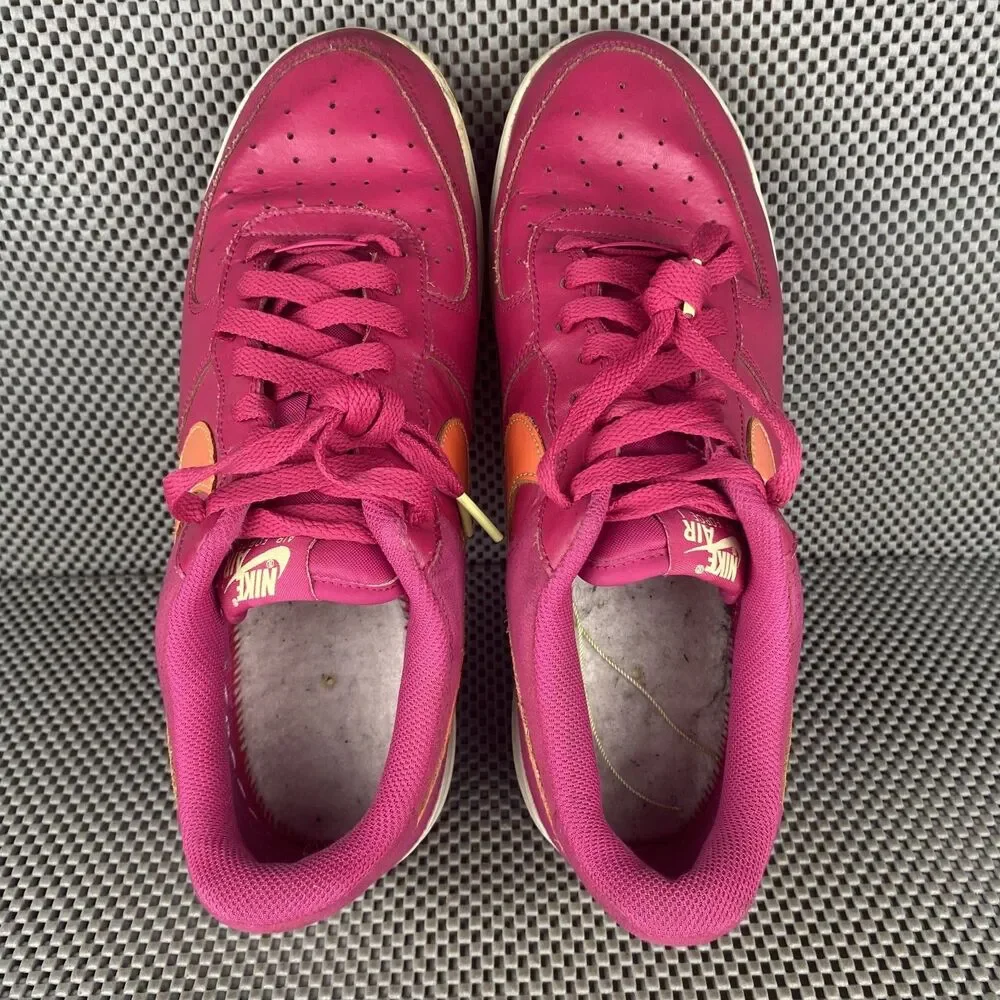 Nike Air Force 1 Low LV8 World Tour Fireberry Sneakers Mens 10 Pink Lace Up